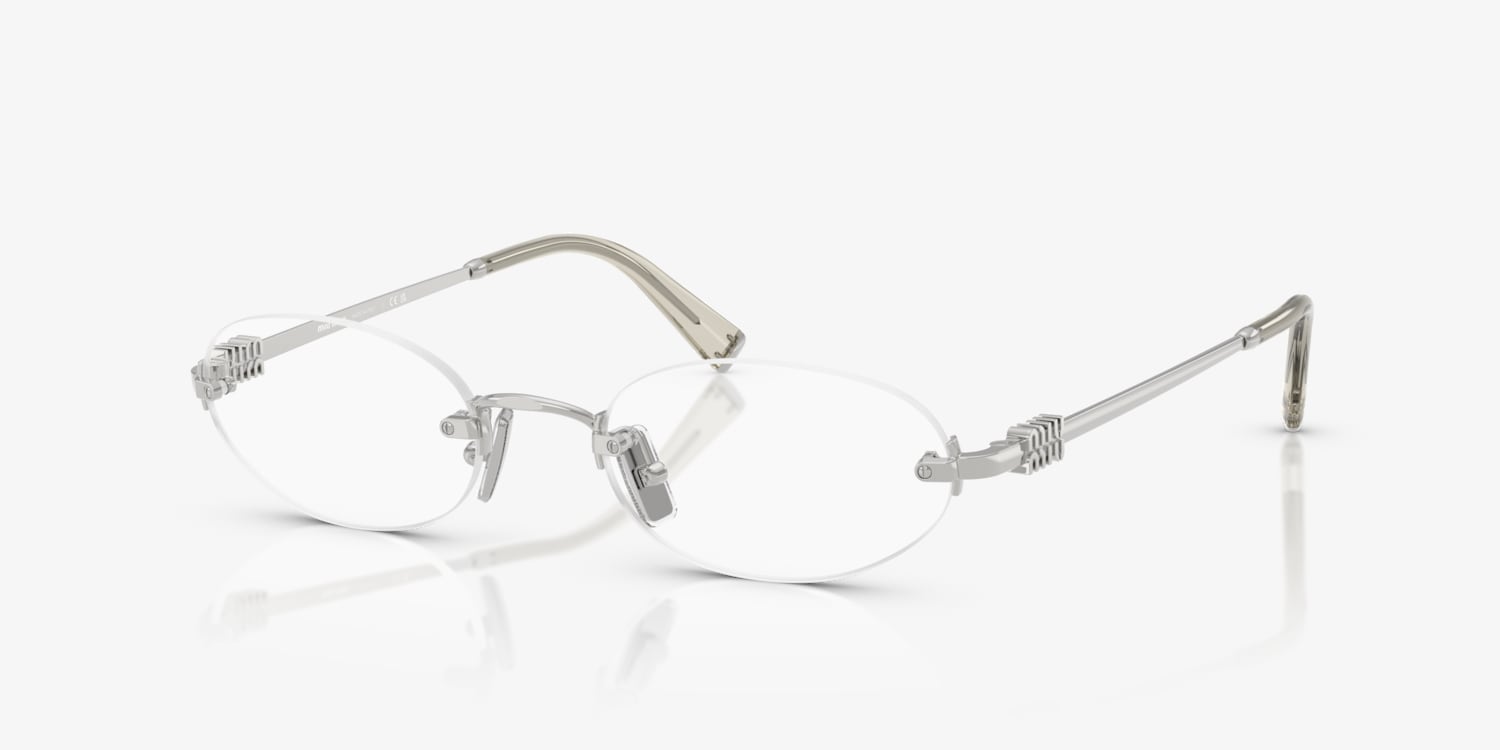 ミュウミュウ リムレス サングラス MU 53WV 眼鏡用フレーム ロゴ付 Miu Miu MU 53WV Eyeglasses | LensCrafters