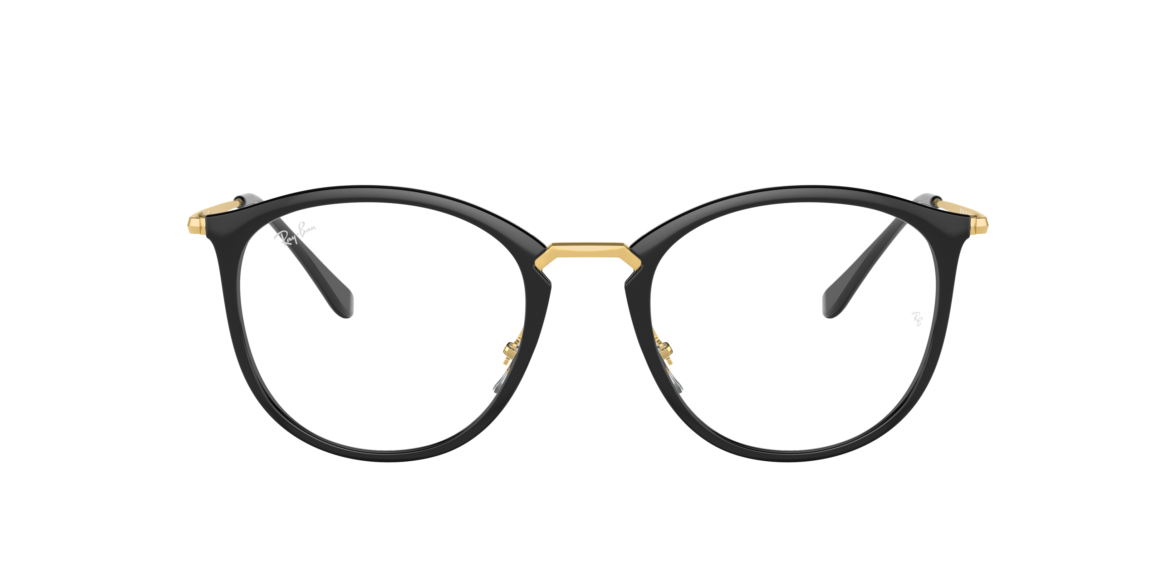 【あいうえお】Ray-Ban RB7140 2000 ブラック/ゴールド Ray-Ban RB7140 Optics Eyeglasses | LensCrafters