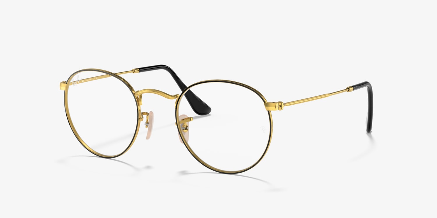 レイバン　rayban RB3447V round l Ray-Ban RB3447V Round Metal Optics Eyeglasses | LensCrafters