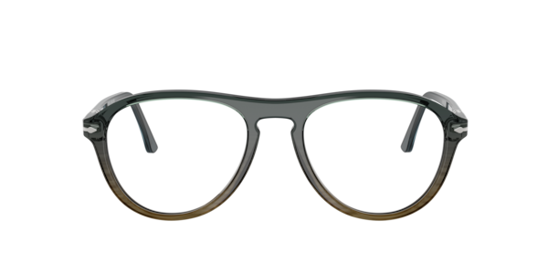 Persol Unisex Lynn Eyeglasses, PO3371V - Gray Striped Green