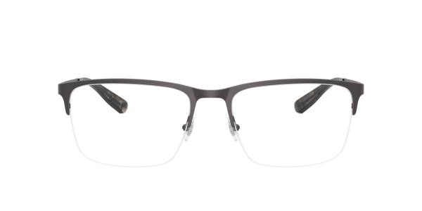 B by Brooks Brothers Men's Rectangle Eyeglasses, BB1126 - Gunmetal