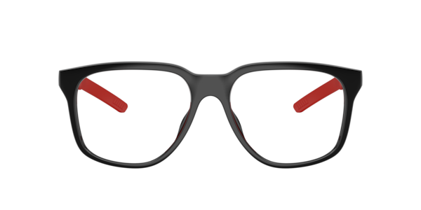Scuderia Ferrari Men's Pillow Eyeglasses, FZ8027U - Black Shiny