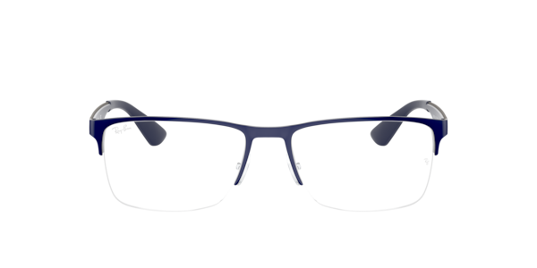 Ray-Ban Rb6335 Optics Eyeglasses Blue Frame Clear Lenses Polarized 54-17