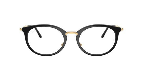 Ray-Ban Rb7255 Optics Eyeglasses Arista Gold Frame Clear Lenses Polarized 53-20