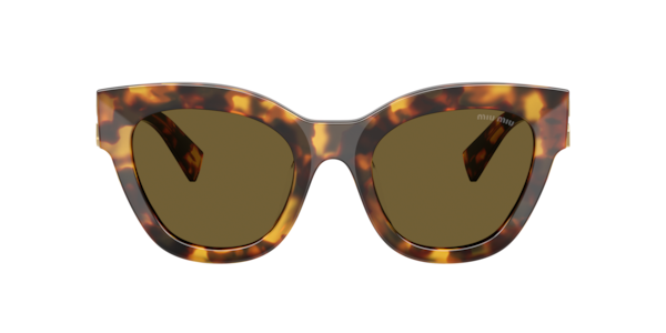 Chic Miu Miu MU 01WS Brown Havana Cat Eye Sunglasses Miu Miu MU 01WS 07D0A6 Brown Havana Acetate Sunglasses Brown  main image 2