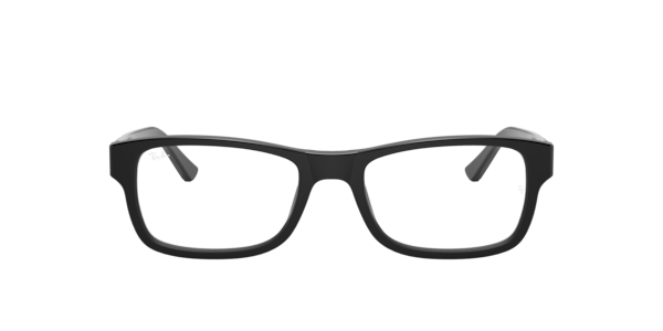 Ray-Ban Rb5268 Optics Eyeglasses Black Frame Clear Lenses 52-17