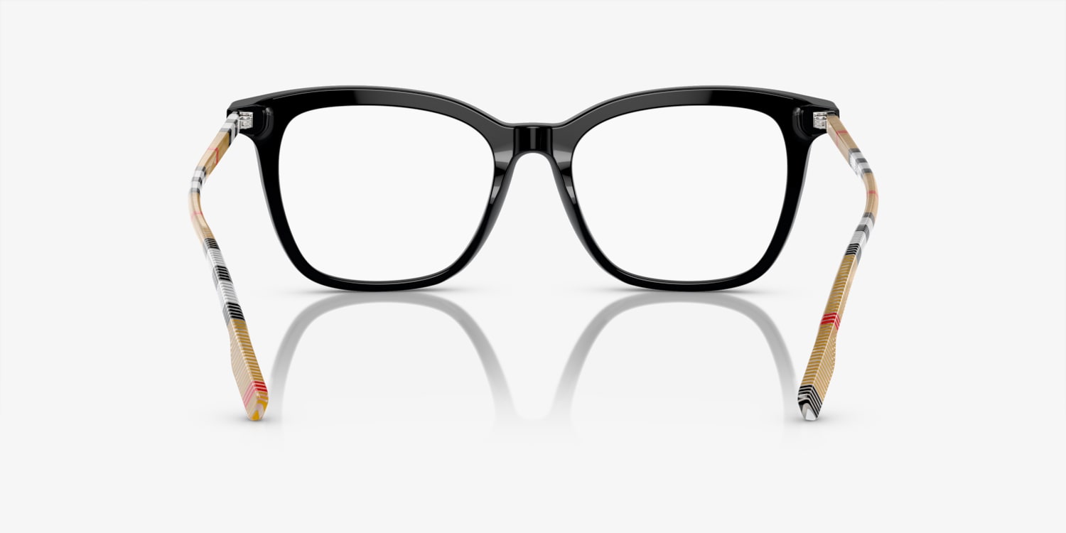 Burberry BE2390 Transparent Blush Pink Square Eyeglass Frames Check OS Eyeglasses Burberry BE2390 | Free Shipping | Glasses.com® main image 2