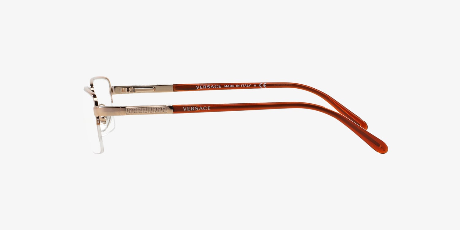 Versace MOD 110 106 Brown‎ Metal Eyeglasses Frames Medusa Rhinestone 50-17-130 Versace VE1066 Eyeglasses | FramesDirect.com main image 2