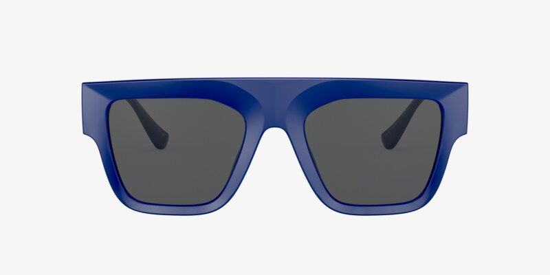 NWT Versace VE4430U Blue Rectangle 53mm Sunglasses Versace VE4430U L (53 - 20) with Grey lenses and Blue frame  main image 2