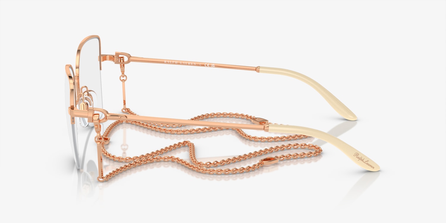 RALPH LAUREN EYEGLASSES Frames ONLY RL 1359 U30 47-20-130 ROSE GOLD Italy RL5130 Eyeglasses - Ralph Lauren Authorized Retailer  main image 3