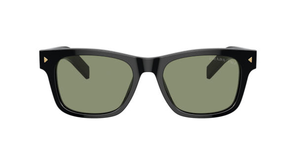Prada Iconic Plaque Rectangular Men's Sunglasses, Pr A17S - Black