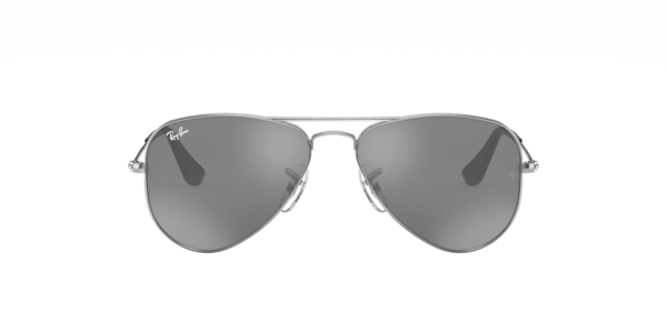 Ray-Ban Kids RJ9506S Junior Aviator 212/6G Kids' Sunglasses Silver Size 50