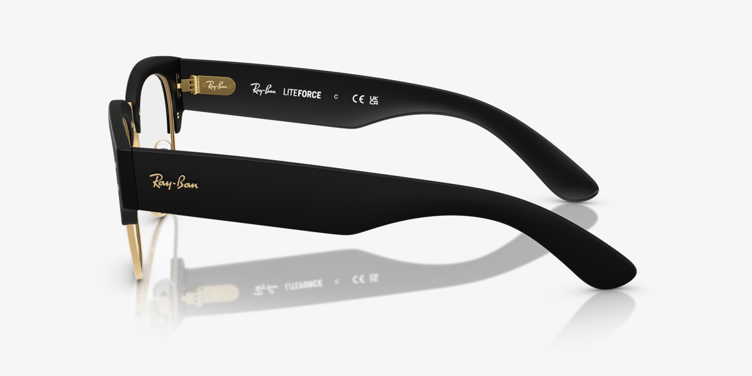 RayBan Mega Clubmaster with Gold Bridge Ray-Ban Mega Clubmaster L (50 - 21) with Brown lenses and  main image 2