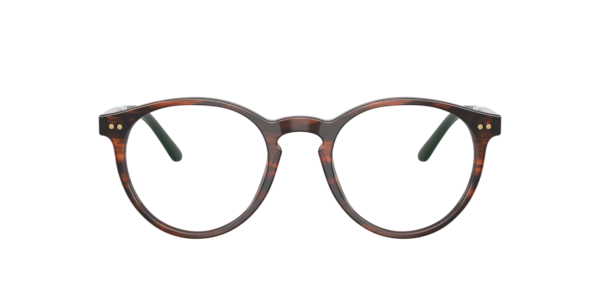 Polo Ralph Lauren Men's Round Eyeglasses, PH2297 - Shiny Striped Brown
