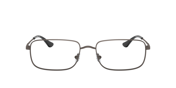 B by Brooks Brothers Men's Rectangle Eyeglasses, BB109857-o - Matte Gunmetal