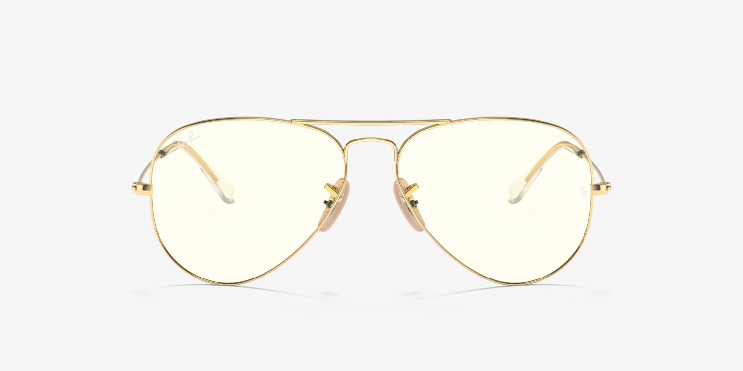 Ray-Ban RB3025 Aviator Clear Evolve Sunglasses | LensCrafters