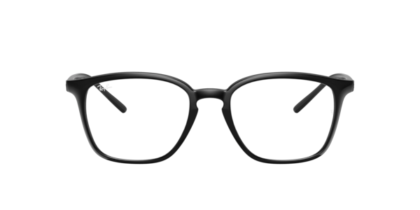 Ray-Ban Rb7185 Eyeglasses Black Frame Clear Lenses Polarized 52-18