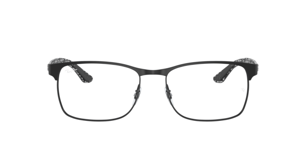 Ray-Ban Rb8416 Optics Eyeglasses Black Frame Clear Lenses Polarized 55-17