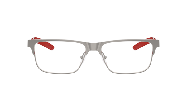 Scuderia Ferrari Men's Rectangle Eyeglasses, FZ7018 - Gunmetal Matte