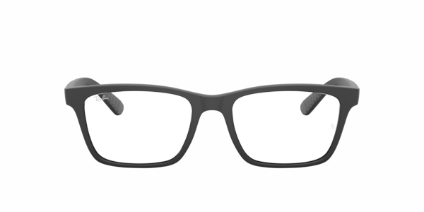 Ray-Ban Rb7025 Optics Eyeglasses Black Frame Clear Lenses Polarized 55-17