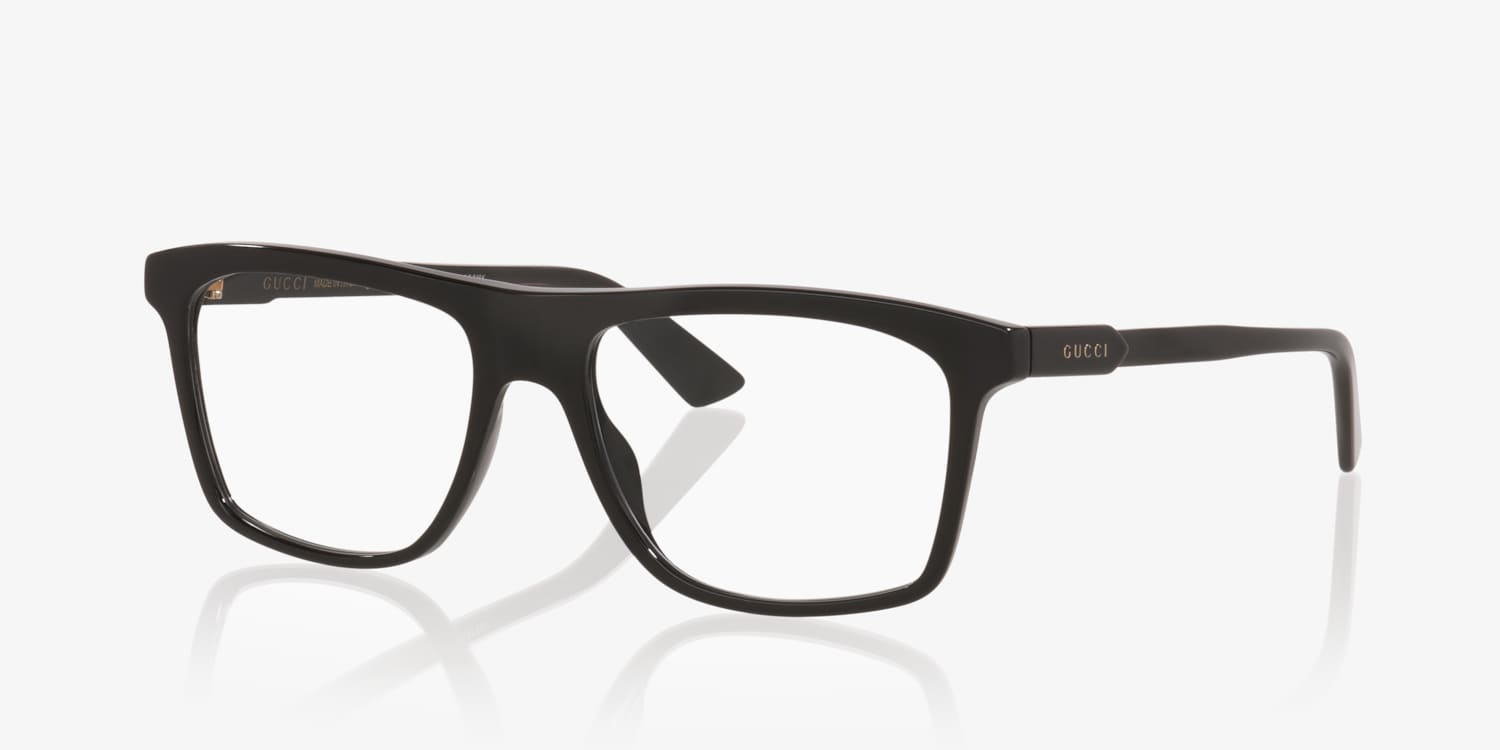 New With Tags Gucci GG1820o-004 Designer Eyeglasses Gucci GG1820O Squared Shape Lettering Logo Eyeglasses with  main image 3