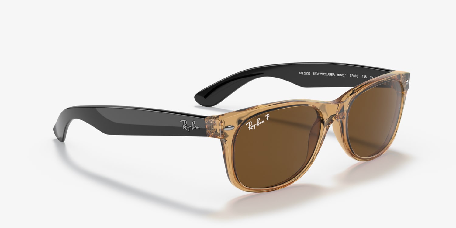 Ray-Ban RB2132 New Wayfarer Bicolor Sunglasses | LensCrafters