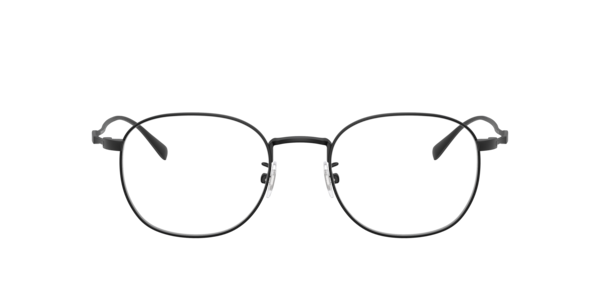 B by Brooks Brothers Men's Round Eyeglasses, BB1131TD - Black