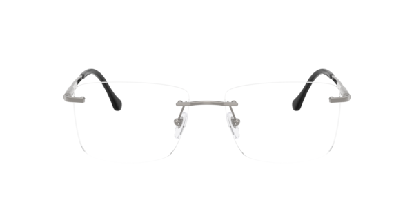 Sferoflex Men's Square Eyeglasses, SF2304 - Shiny Gunmetal
