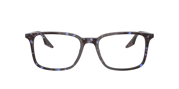 Ray-Ban Rb5421 Optics Eyeglasses Havana Blue Turtle Frame Clear Lenses Polarized 55-19