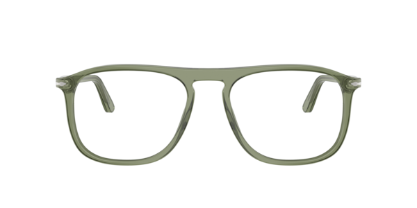 Persol Unisex Square Eyeglasses, PO3392V - Transparent Green