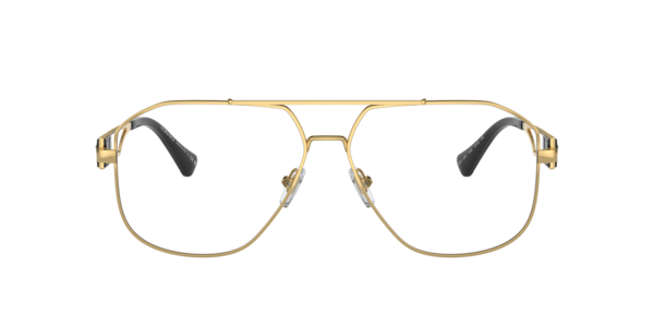 Versace Men's Pilot Eyeglasses, VE1287 57 - Gold-Tone