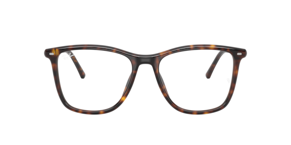 Ray-Ban Rb5455 Optics Eyeglasses Havana Frame Transparent Lenses Polarized 54-17