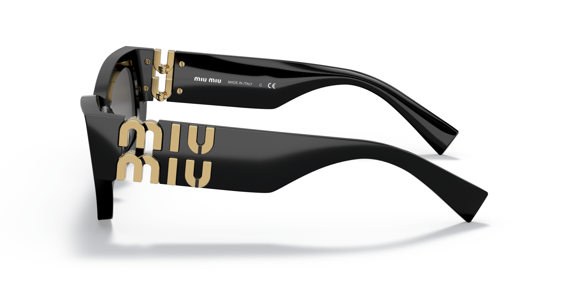 ゆ*あ様 MIU MIU サングラス SMU09W ブラック ゴールドロゴ 0MU_09WS__1AB5S0__STD__shad__l