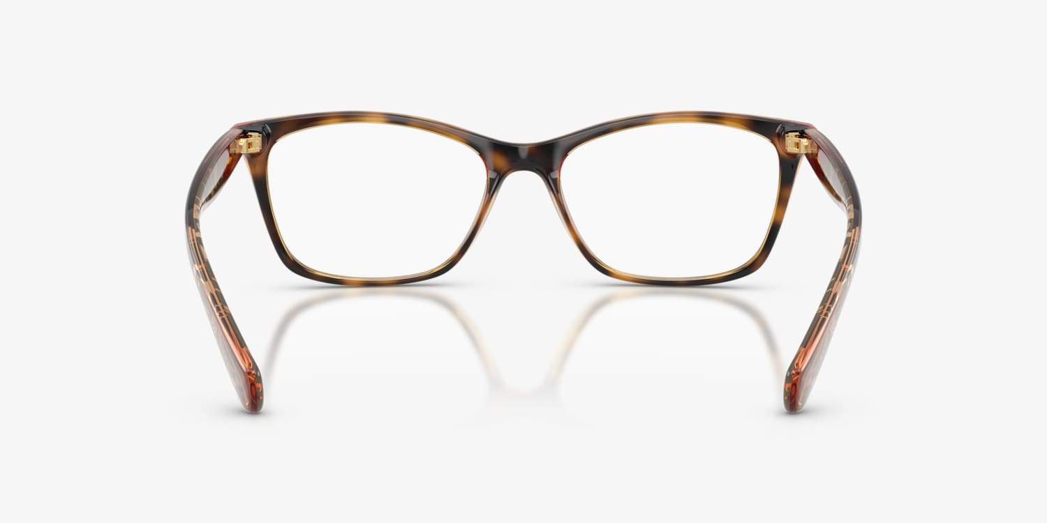 Ralph Lauren Eyeglasses Frames RA7071 502 Women Havana Brown Full Rim 52-16-140 Eyeglasses Ralph by Ralph Lauren RA7071 | Free Shipping  main image 2