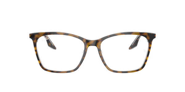 Ray-Ban Rb5422 Optics Eyeglasses Havana On Transparent Frame Clear Lenses Polarized 52-16