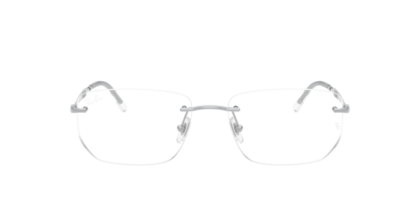 Ray-Ban Rb3768v Optics Eyeglasses Silver Frame Clear Lenses Polarized 56-17