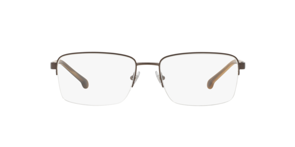 B by Brooks Brothers BB1044 Men's Rectangle Eyeglasses - Bronze